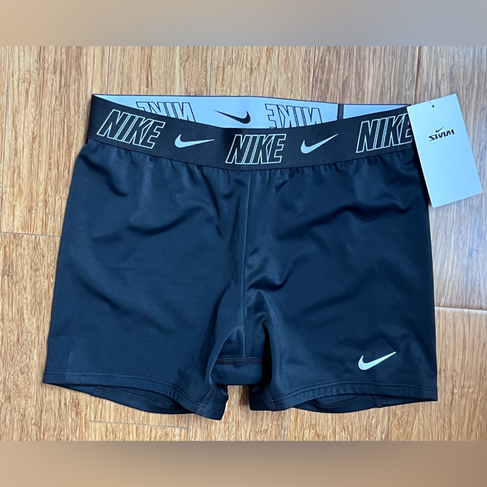 Nike Swim women's spandex shorts black size XS NWT